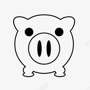 猪已售保险箱图标图标
