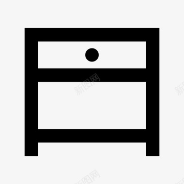 床头柜台面架子图标图标