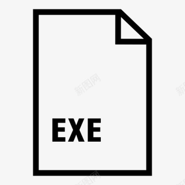 exe文件纸张页面图标图标