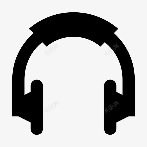 耳机音乐小工具图标svg_新图网 https://ixintu.com 声音 小工具 电子和设备材料设计图标 耳塞 耳机 音乐 音频