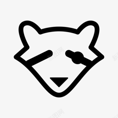 浣熊受伤虐待弓箭手图标图标