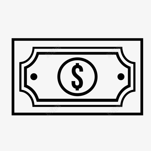 货币现金铸币图标svg_新图网 https://ixintu.com 付款 价格 现金 纸币 美元 财富 货币 金融 铸币