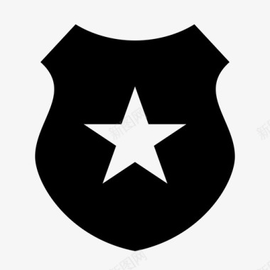 徽章执法荣誉图标图标