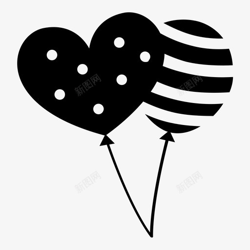 气球氦气心脏图标svg_新图网 https://ixintu.com 吹 庆祝 心脏 扩大 春天 气体 气球 氦气 爆炸 爆裂 聚会