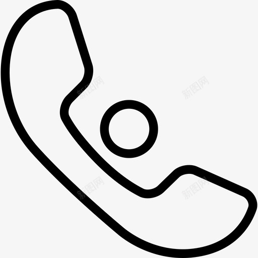 电话耳廓有一个点接口电话集图标svg_新图网 https://ixintu.com 接口 电话耳廓有一个点 电话集
