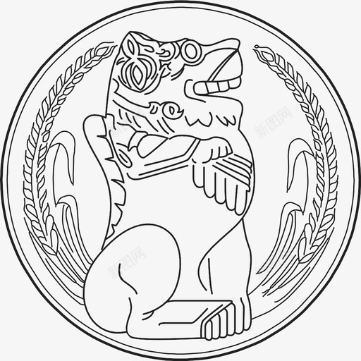 硬币货币狮子图标svg_新图网 https://ixintu.com 堵塞 干燥 形成 新加坡 服装 狮子 生成 硬币 货币 黄金