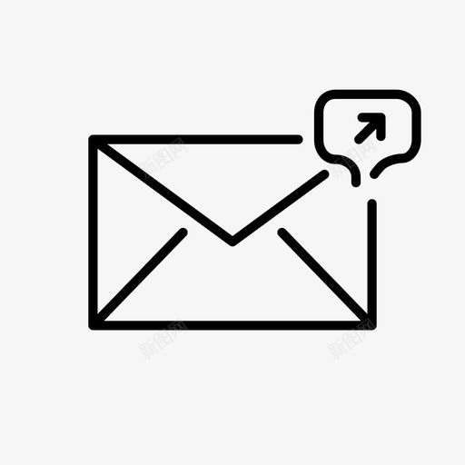 邮件字符乐趣图标svg_新图网 https://ixintu.com 乐趣 信件 大纲登陆页 字符 标志 消息 邮件 邮政 邮资