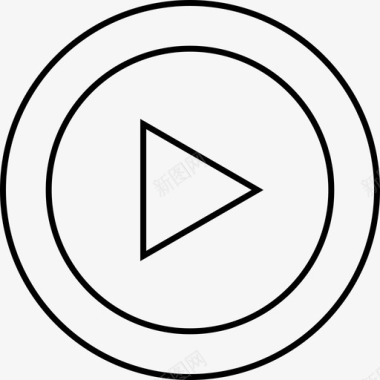 播放抽象创意图标图标