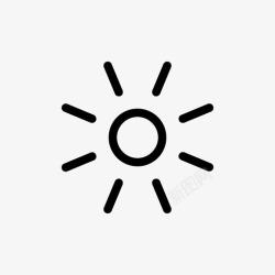 太阳辐射标志太阳假期阳光图标高清图片