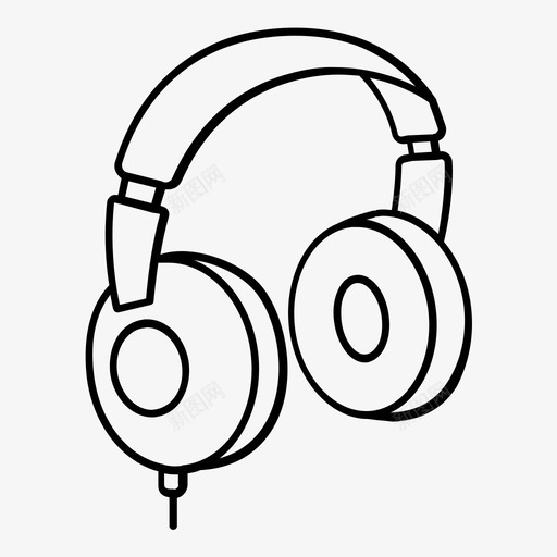 耳机音乐提纲图标svg_新图网 https://ixintu.com 耳机 音乐提纲