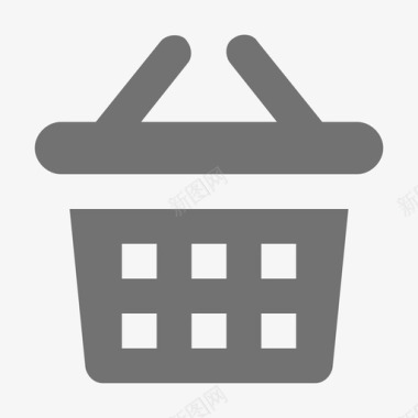 购物篮购物和零售材料标图标图标