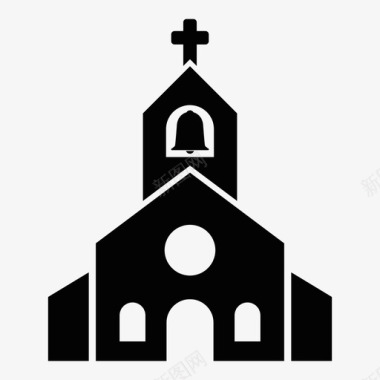 教堂宗教教区图标图标