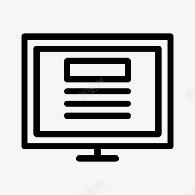 计算机报告新闻图标图标