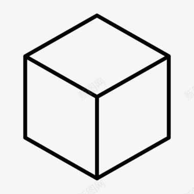 立方体已售出包装图标图标