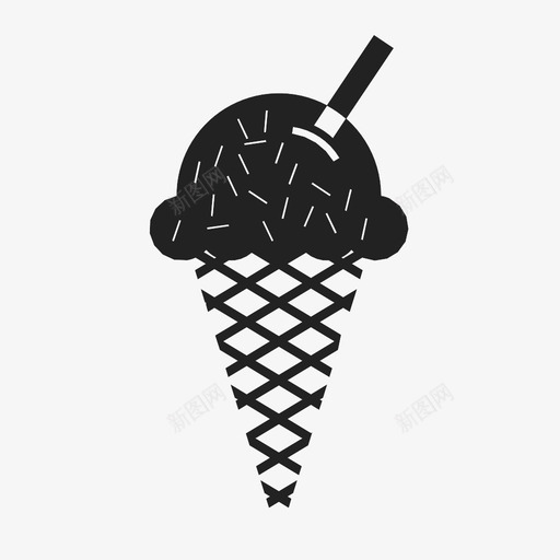冰淇淋筒夏季减法图标svg_新图网 https://ixintu.com 冰淇淋筒 冷 减法 夏季 更多 检查 添加 甜点 联合 食物