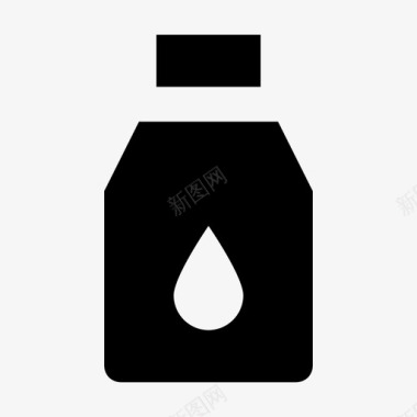 油瓶按摩润滑油图标图标