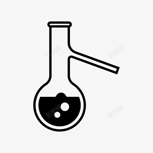 蒸馏瓶展示件对象图标svg_新图网 https://ixintu.com 化学 实验 实验室 对象 展示件 材料 物品 研究性试验 蒸馏瓶 项目
