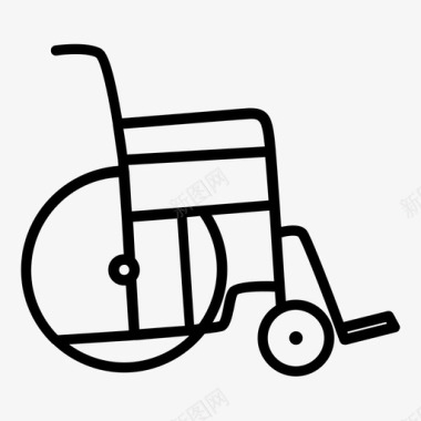 轮椅座椅旋转图标图标