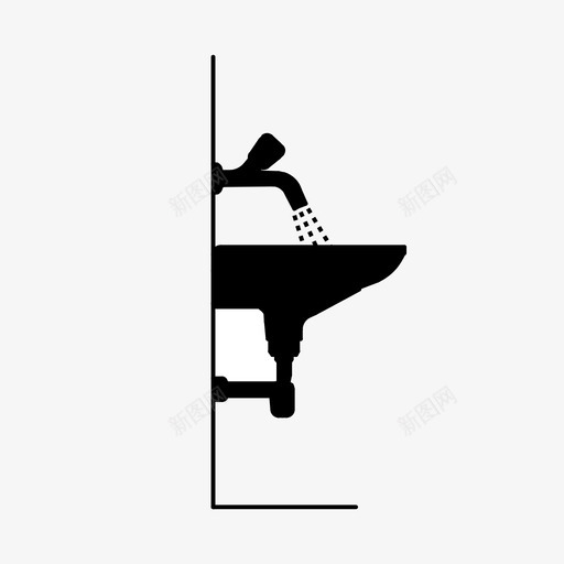 浴室洗衣机水槽图标svg_新图网 https://ixintu.com 水槽 洗脸盆 洗衣机 浴室