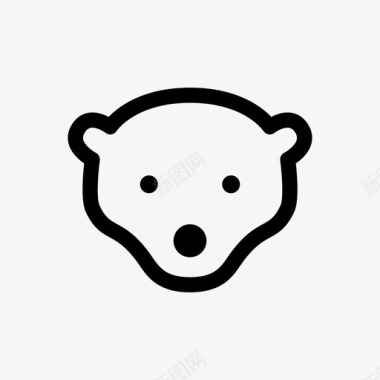 熊宝宝哺乳动物图形图标图标