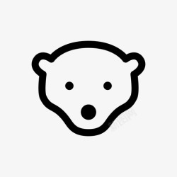 宝宝简历熊宝宝哺乳动物图形图标高清图片