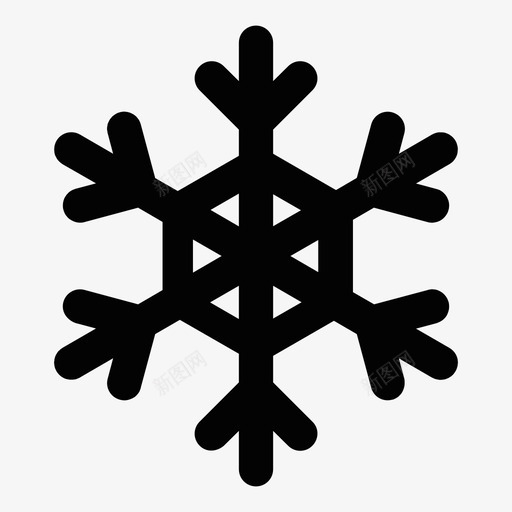 雪花加新图标svg_新图网 https://ixintu.com 元素 冰 前进 加 圣诞节 寒冷 指示 新 新鲜 独特 雪花