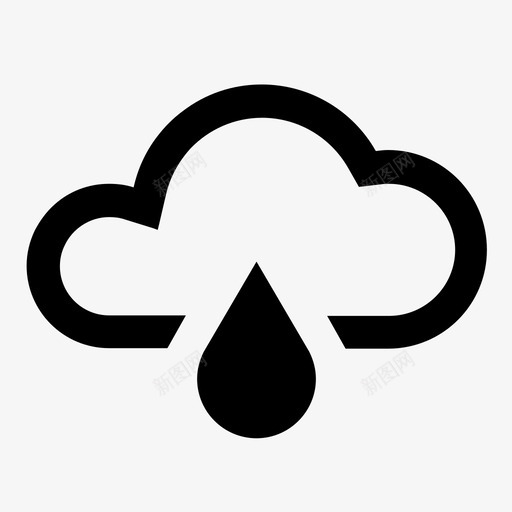 雨干燥时尚图标svg_新图网 https://ixintu.com 天气 天气图标 干燥 形成 时尚 派 生成 雨 雨阵雨
