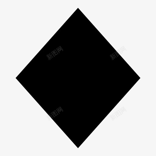 菱形几何平行四边形图标svg_新图网 https://ixintu.com 几何 四边形 基本几何形状 平行四边形 形状 正方形 矩形 菱形