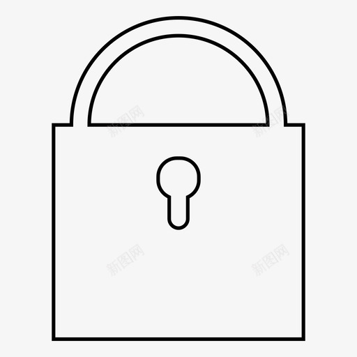 锁锁安全通道图标svg_新图网 https://ixintu.com 锁 锁安全通道