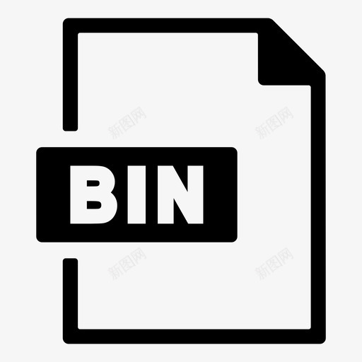 bin文件nopehold图标svg_新图网 https://ixintu.com bin文件 document extension format gold hold nope sold 文件格式5 粗体