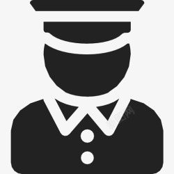 海关制服官员职员服务图标高清图片