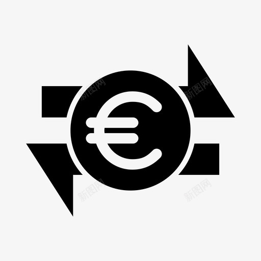 欧元转账运输货币图标svg_新图网 https://ixintu.com 交换 信息 十二生肖 投资 数据 文件 欧元转账 现金 著名图标字形 货币 运输