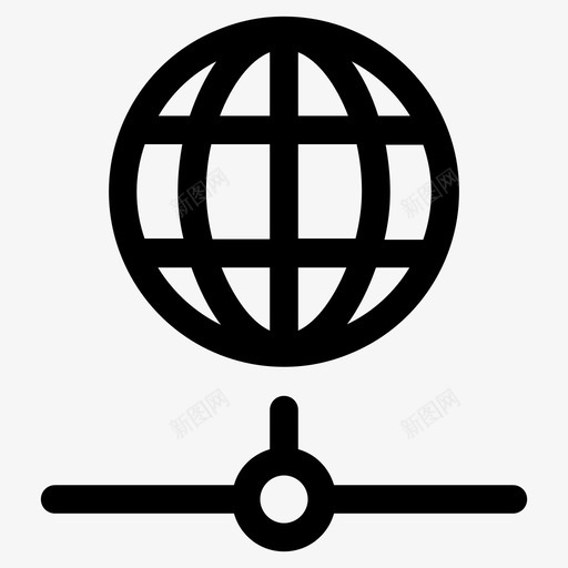 连接网络通话图标svg_新图网 https://ixintu.com 世界 互联网 地球仪 技术线图标 数据 网络 连接 通讯 通话 链接