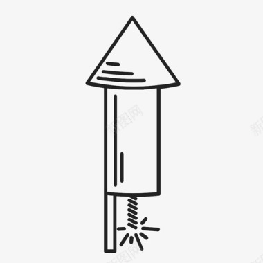 火箭爆竹炸药图标图标