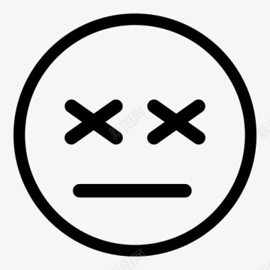 死亡表情符号图像图标图标