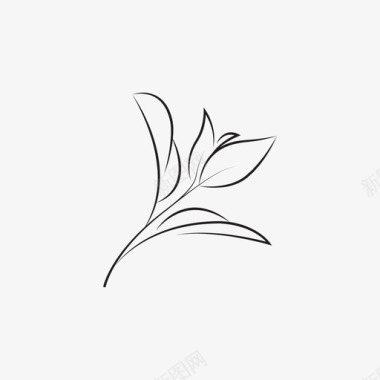 茶枝图标图标