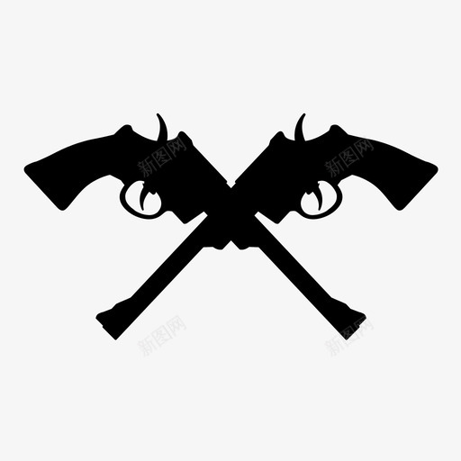 枪射击左轮手枪图标svg_新图网 https://ixintu.com 人 军人 射击 左轮手枪 手枪 枪 武器 火器