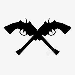 军人左轮枪射击左轮手枪图标高清图片