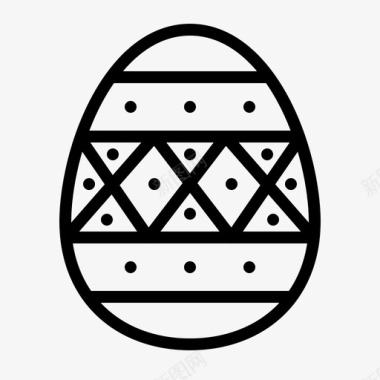 复活节彩蛋逾越节物品图标图标