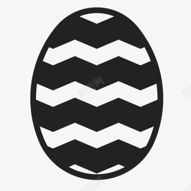 复活节彩蛋馅饼颜料图标图标