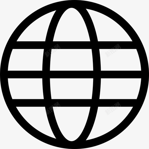 地球网格形状科学图标svg_新图网 https://ixintu.com 地球网格 形状 科学图标