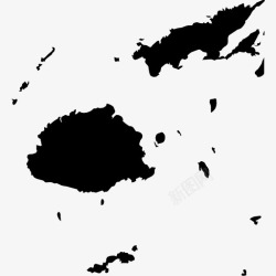 黄金位置斐济大洋洲无图标高清图片
