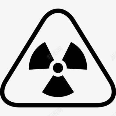辐射警告三角标志标志基本图标图标