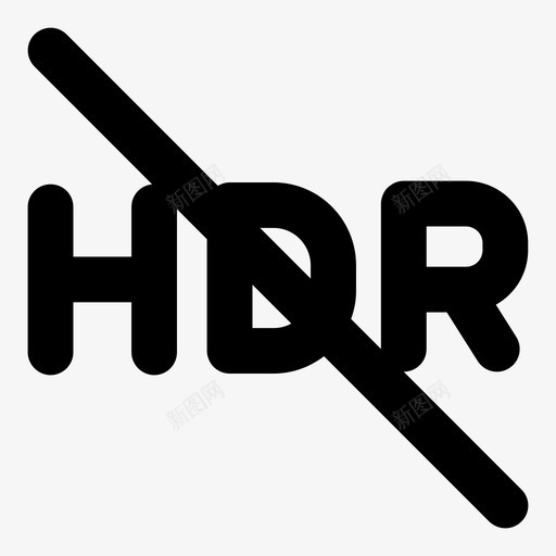 hdr关闭摄影轮廓粗体图标svg_新图网 https://ixintu.com hdr关闭 摄影轮廓粗体