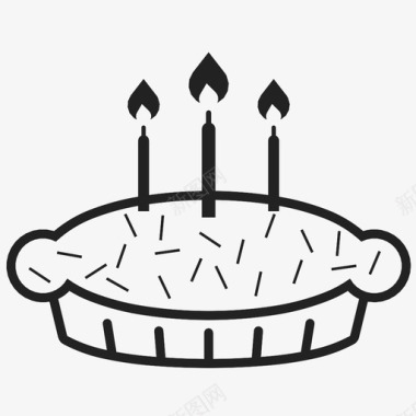 生日蛋糕礼物派对图标图标