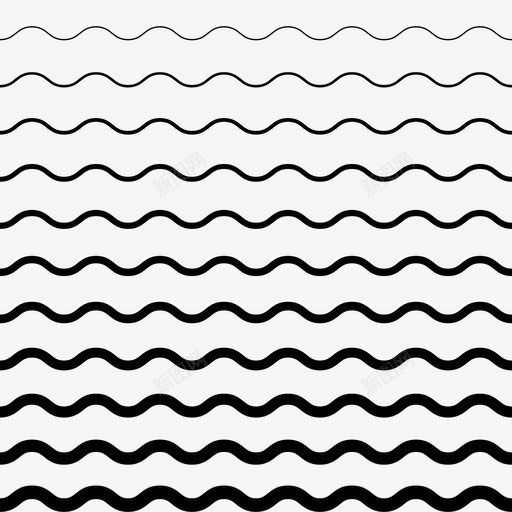波浪图案趋势纹理图标svg_新图网 https://ixintu.com 图案 圆圈 拉动 方向 波浪图案 电流 纹理 褶边 趋势 重复