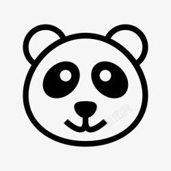 熊猫熊熊猫熊猫脸熊猫熊图标高清图片