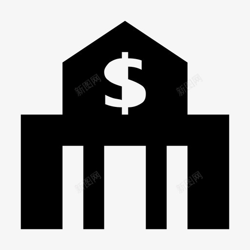 金融中心城市元料标图标svg_新图网 https://ixintu.com 城市元素材料设计图标 金融中心