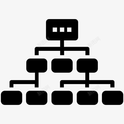 管理指导结构图标svg_新图网 https://ixintu.com 主管 层级 所有者 指导 指挥 管理 组织 结构 顶层