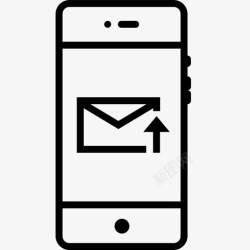 服务邮件移动账单发送文本短信移动工作图标高清图片